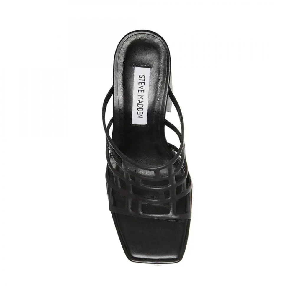 Steve Madden Leather Audrey Platform Heel Sandals